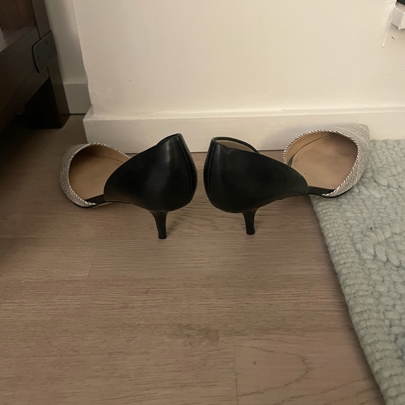 French Connection Black and White Heels size 8.5 with 2.5" heels - Picture 3 of 4